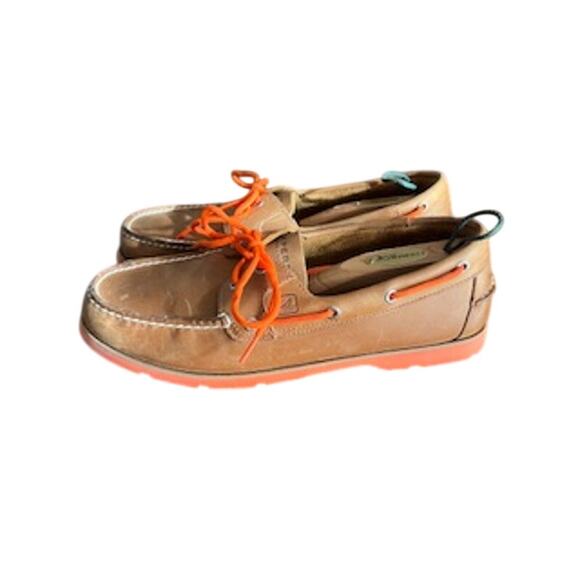 Sperry Top-Siders Men\'s sz 11.5M Cognac/Orange Boat Shoes main image 10